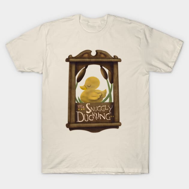 The Snuggly Duckling- Tangled T-Shirt by Art-by-Sanna